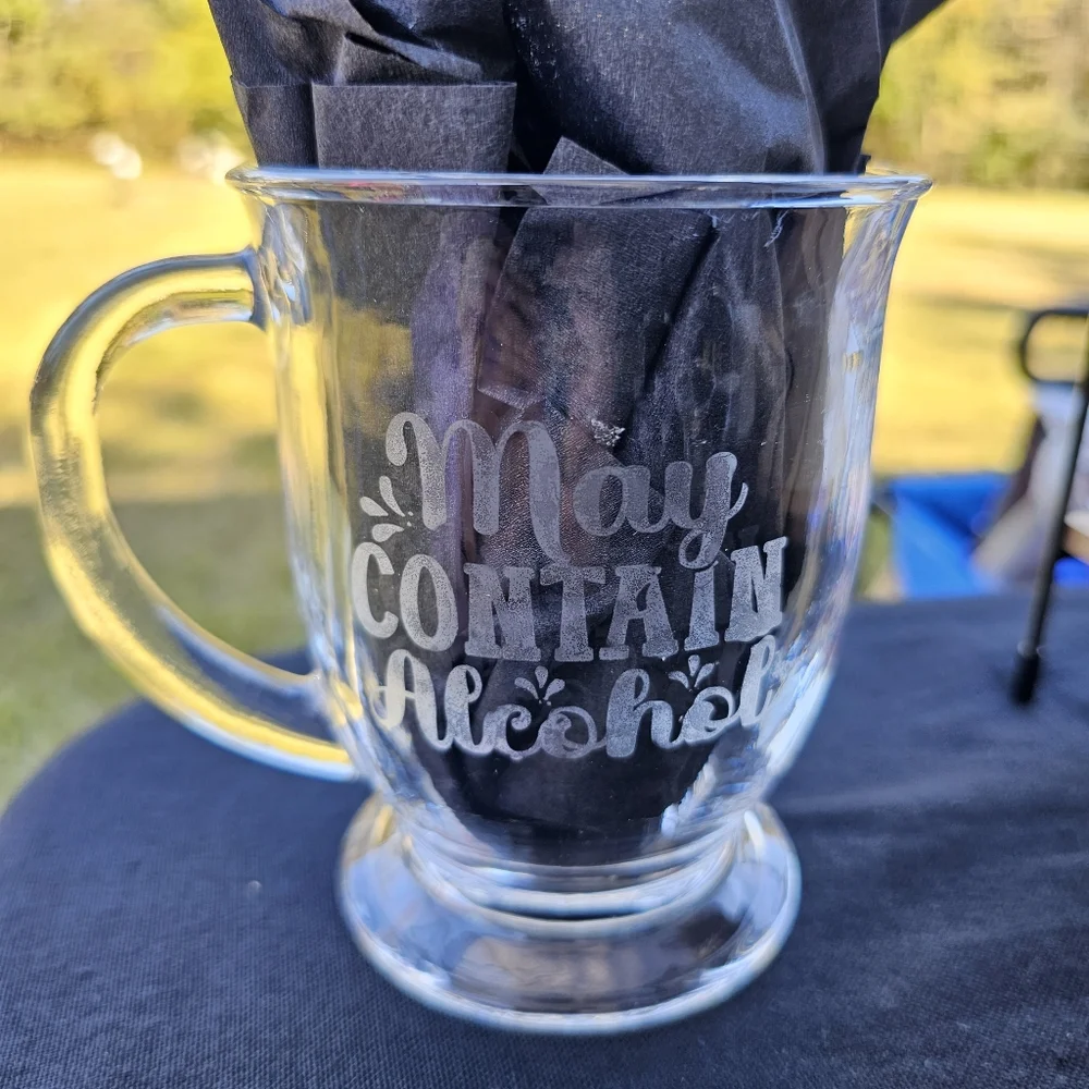 Handmade Beautiful Beacons Custom Order Etched Glasses